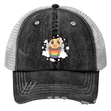 Discover LGBT BEE cute pride rainbow bee Trucker Hats