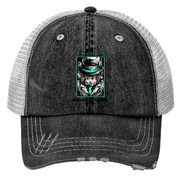 Discover Cool chimpanzee gangster monkey Trucker Hats for