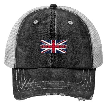 Discover Union Jack British Flag Ornamental Style Trucker Hats