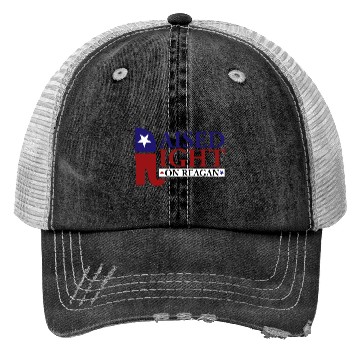 Discover Raised Right On Reagan 80'S Nostalgia Trucker Hats