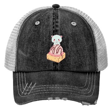 Discover Cute Sweet Ice Cream Cake Trucker Hats