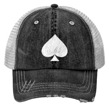 Discover Marble Ace of Spades Trucker Hats