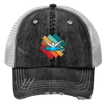 Discover Swim Swimming Trucker Hats