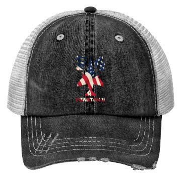 Discover F-4 Phantom II Aircraft with USA Flag Overlay Trucker Hats
