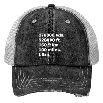 Discover 100 mile race Ultra marathon finisher T Trucker Hats