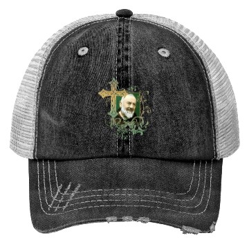 Discover Saint Padre Pio Prayer Crosss For Catholics Holy S Trucker Hats
