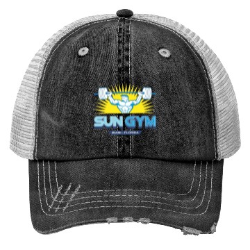 Discover sun gym Trucker Hats