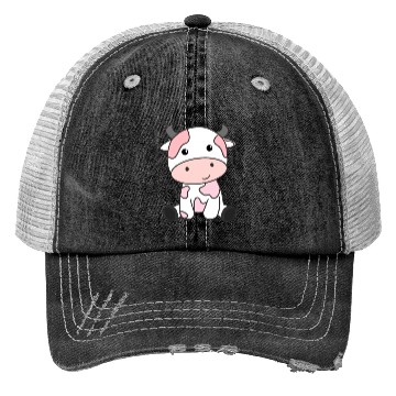 Discover Strawberry Cow Cute Pink Strawberry Cow Kawaii Trucker Hats