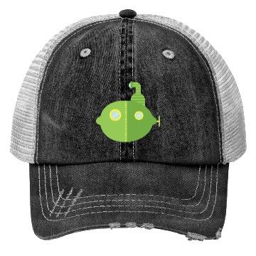 Discover Submarine Lime Trucker Hats