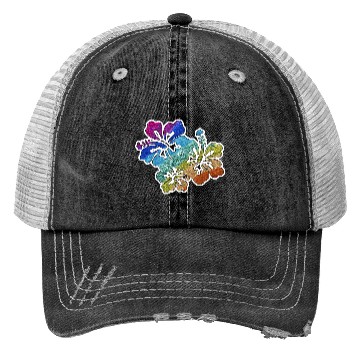 Discover hibiscus glitter Flower Trucker Hats