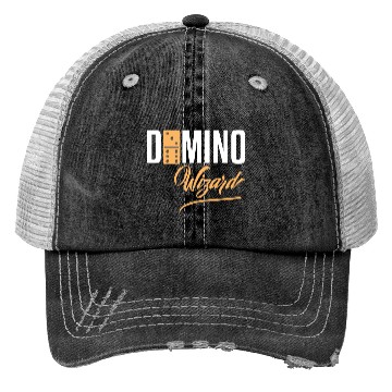 Discover Domino Wizard Funny Dominoes Game Player novelty Trucker Hats