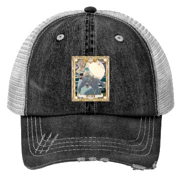 Discover Strength Tarot Card, Major Arcana Anime Vampire Trucker Hats