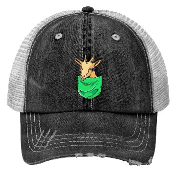Discover Goat In A Pocket Trucker Hats