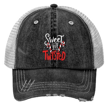 Discover Sweet But Twisted Funny Christmas Candy Lollipop C Trucker Hats