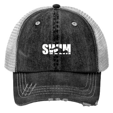 Discover Swim Swimmer Trucker Hats