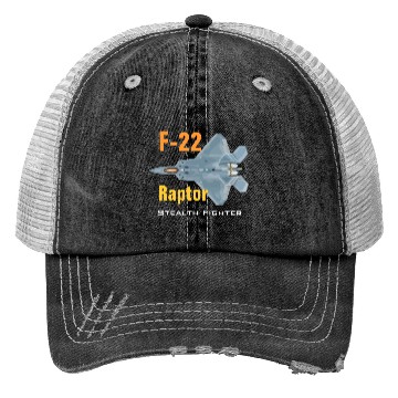 Discover F 22 Raptor stealth fighter Trucker Hats