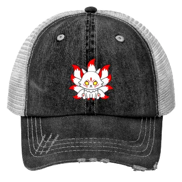 Discover 9 Tailed Fox Kawaii Trucker Hats