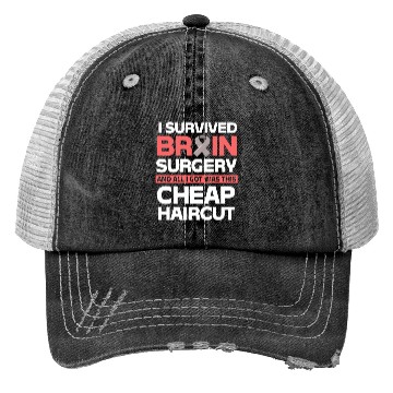 Discover Brain Tumor Survivor I Survived Brain Surgery Trucker Hats