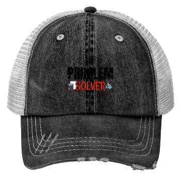 Discover Problem Solver Math Teacher Trucker Hats