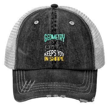 Discover Math Teacher Geometry Gift Trucker Hats