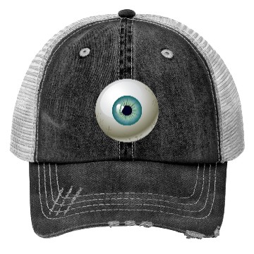 Discover Eyeball Horror Green Eyes Trucker Hats
