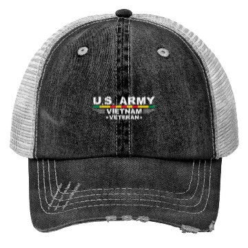 Discover US Army Vietnam Veteran Soldier Trucker Hats