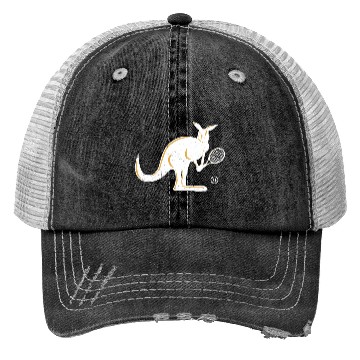 Discover Australia Kangaroo Tennis Player Funny Gift Idea Trucker Hats