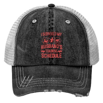 Discover I Survived My Husbands Triathlon Training Schedule Trucker Hats