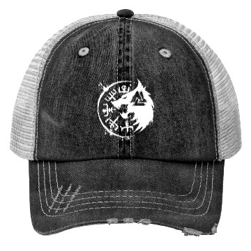 Discover Fenrir Wolf Vegvisir Valknut Trucker Hats