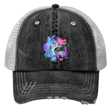Discover Disney Alice im Wunderland Neonwald Silhouette Trucker Hats