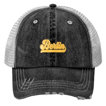 Discover Golden Berlin Bling Bling Logo Trucker Hats