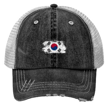 Discover South Korea vintage flag Trucker Hats