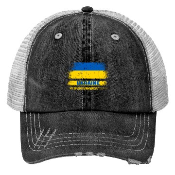 Discover Ukraine vintage flag Trucker Hats