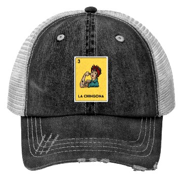Discover La Chingona Mexican Lottery Bingo Game Card Player Trucker Hats