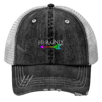 Discover Cute Gay Couple Lesbian Valentines Day T Her Only Trucker Hats