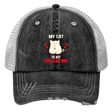 Discover My Cat Valentine Trucker Hats