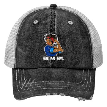 Discover Haiti Girl Caribbean Trucker Hats