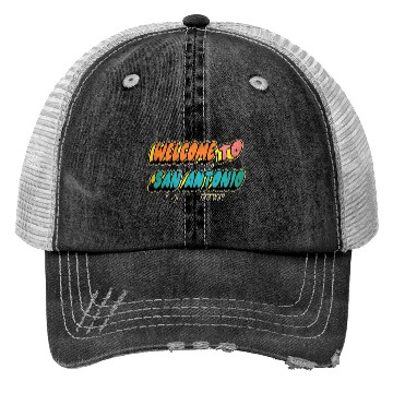 Discover Welcome to San Antonio Texas Design Trucker Hats