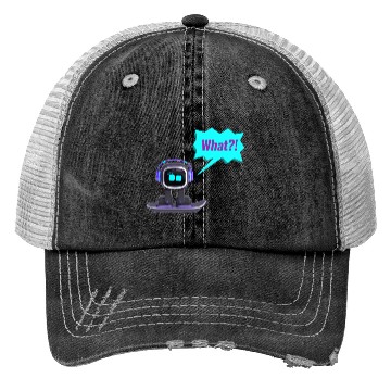 Discover EMO Robot Sticker Trucker Hats
