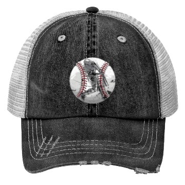 Discover Baseball Player Coach Bat And Ball Pitcher Catcher Trucker Hats