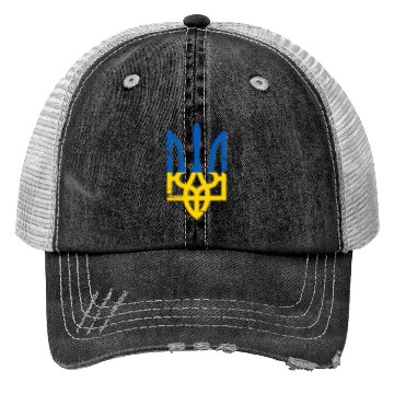 Discover Ukraine Symbol Trucker Hats