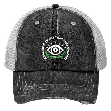 Discover Glaucoma Awareness Survivor Beat Warrior graphic Trucker Hats