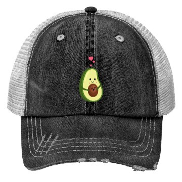 Discover Pregnant Avocado Mom Family Baby Announcement Trucker Hats