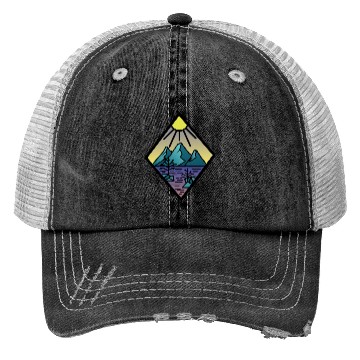 Discover Hiking Mountains Alps gift sport Trucker Hats
