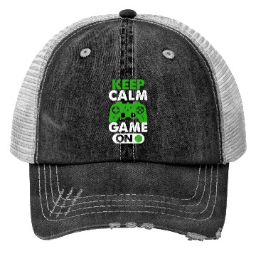 Discover Keep Calm Game On Gamer Virtual Games Player Trucker Hats