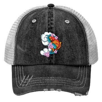Discover Cherry Blossom Aquarist Gift Trucker Hats