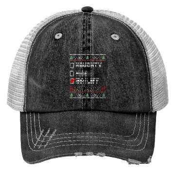 Discover Naughty Nice Bailiff, Matching Christmas Group Trucker Hats