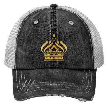 Discover Golden crown king vip gold vector image logo Trucker Hats