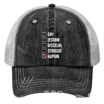 Discover Human Gender Checklist Trucker Hats