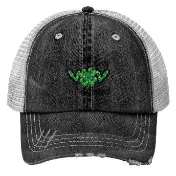 Discover Not Lucky I'm Blessed Christian St. Patrick's Dayn Trucker Hats